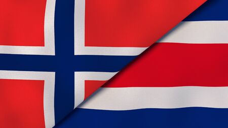 145741006-bandeiras-de-dois-estados-da-noruega-e-costa-rica-fundo-de-negócios-de-alta-qualidade-3d